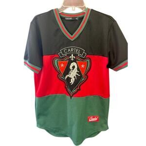 Hudson Outerwear Cartel Embroidered Scorpion Jersey Black Green Red Mens M